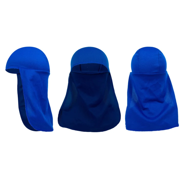 Outdoor Riding Long Tail Cap Breathable Sweat Absorbent Shading Workplace Safety Dustproof Shawl Cap, Size: Free Code(Bright Green) - Image 3