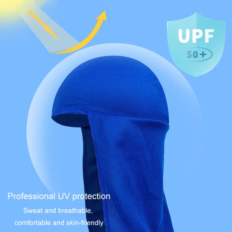 Outdoor Riding Long Tail Cap Breathable Sweat Absorbent Shading Workplace Safety Dustproof Shawl Cap, Size: Free Code(Bright Green) - Image 5