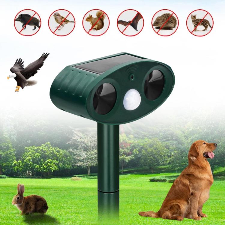 Outdoor Solar-Powered Ultrasonic Animal Repellent(708 Standard)