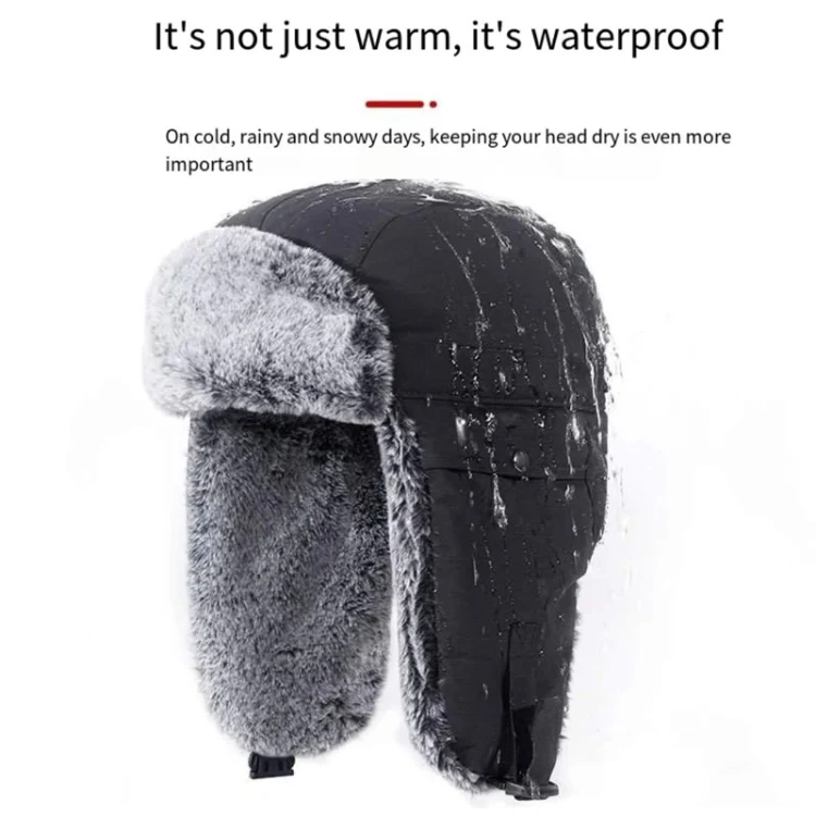 Outdoor Windproof Hat Winter Thickened Cotton Cap Warm Coldproof Riding Cap, Cap Size: 58-62cm (Orange) - Image 3
