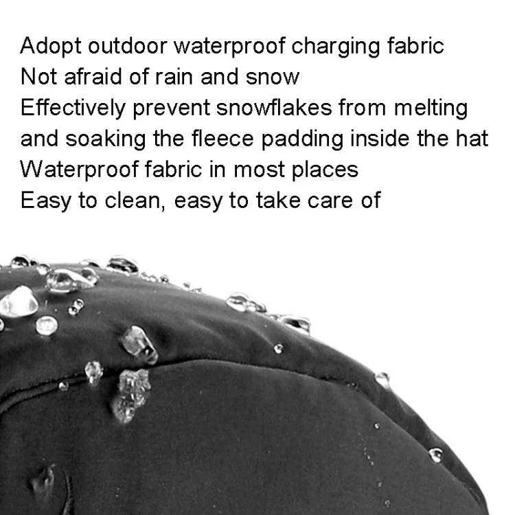 Outdoor Windproof Hat Winter Thickened Cotton Cap Warm Coldproof Riding Cap, Cap Size: 62-66cm (Red) - Image 6