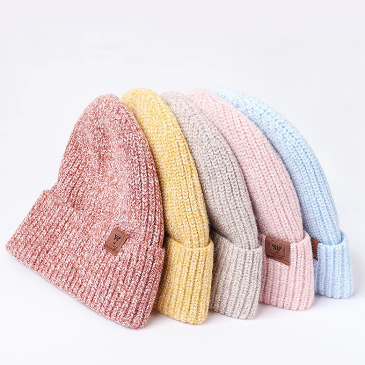 OZERO Women Wool Hat with Ear Protection Loose Fleece Lining Warm Knitted Cap(Apricot) - Image 3