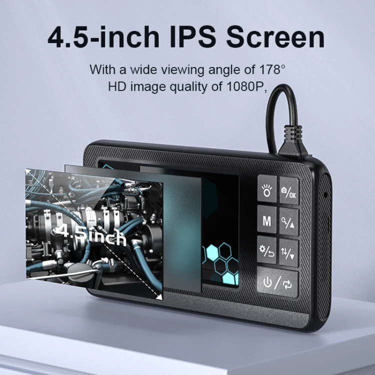 P005 8mm Dual Lenses Industrial Pipeline Endoscope with 4.3 inch HD Screen, Spec:3m Tube - Image 5