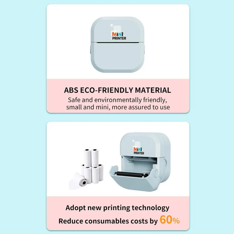 P1 Mini Portable Inkless Thermal Bluetooth Printer Export Version(White) - Image 11
