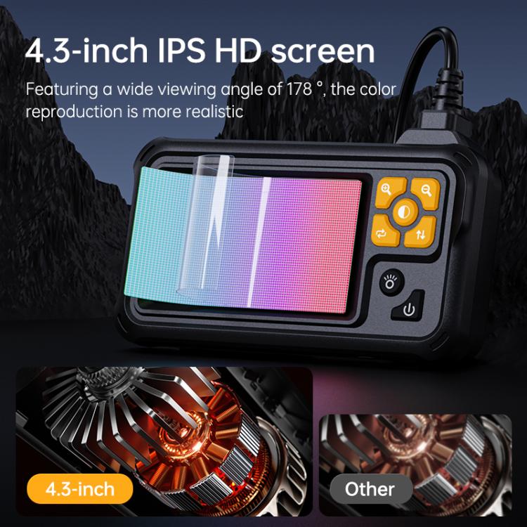 P100A 4.3 inch IPS HD Screen 8mm Industry Digital Endoscope, Type:5m Hard Cable Single-lens - Image 3