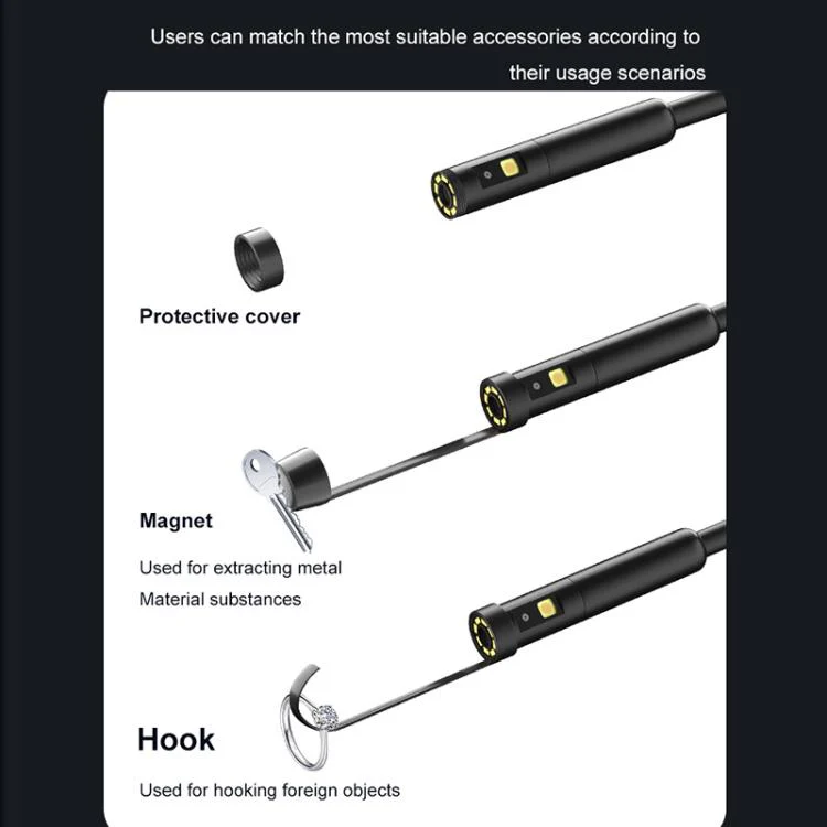P280 5 inch HD Screen 8mm Industry Digital Endoscope, Type:10m Hard Cable Single-lens - Image 12