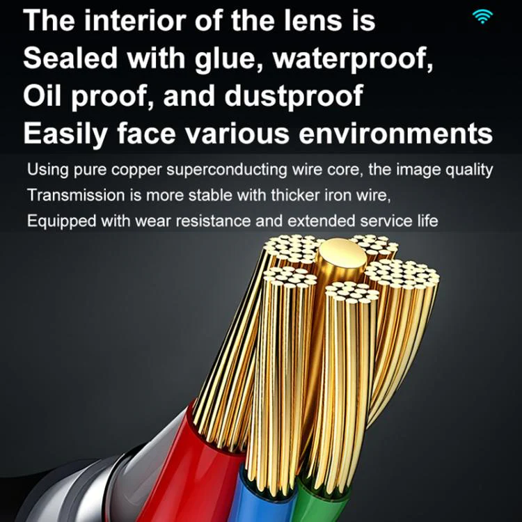 P280 5 inch HD Screen 8mm Industry Digital Endoscope, Type:5m Hard Cable Dual-lens - Image 8