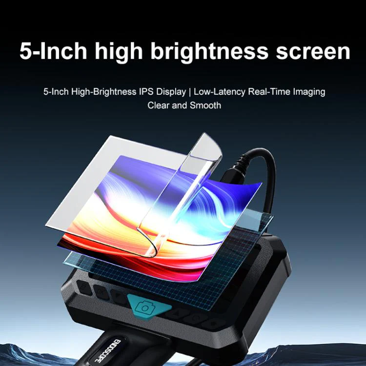 P280 5 inch HD Screen 8mm Industry Digital Endoscope, Type:5m Hard Cable Single-lens - Image 3
