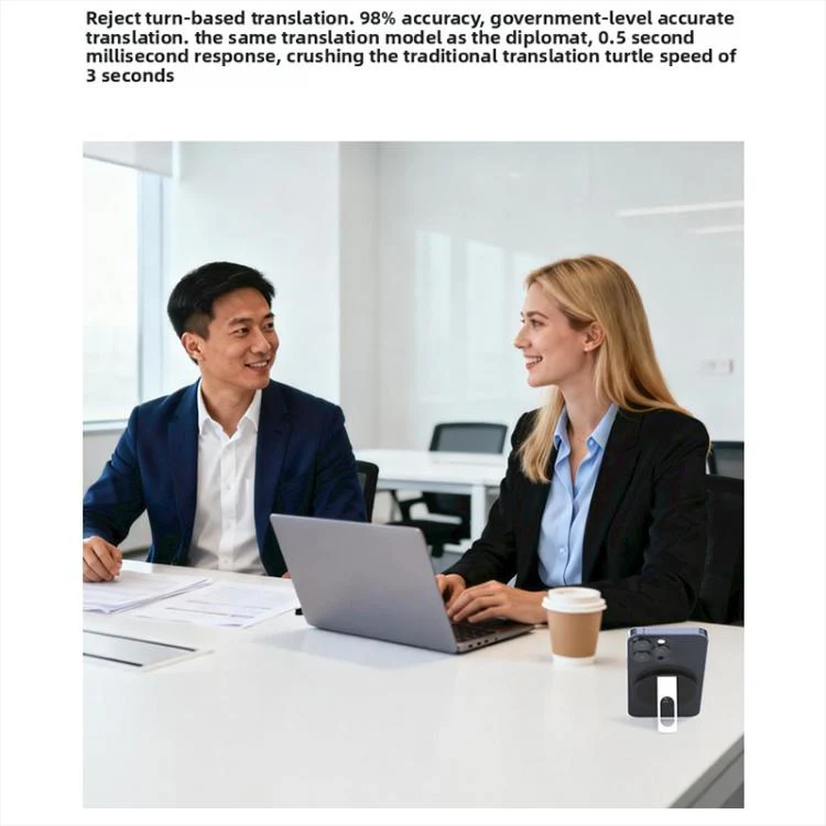 P59 AI Smart Translator Supports Photo Call Translation(Black) - Image 10