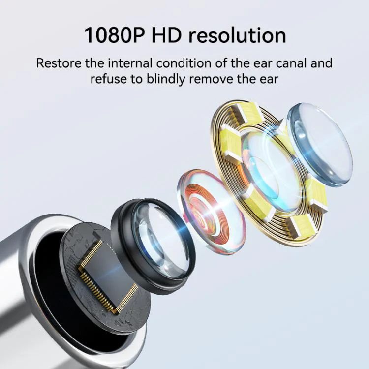 P60 4.3 inch IPS HD Screen Smart Visual Otoscope Ear Pick(White) - Image 6