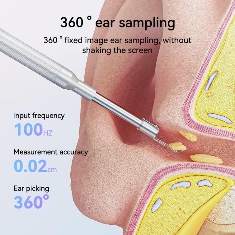 P60 4.3 inch IPS HD Screen Smart Visual Otoscope Ear Pick(White) - Image 7