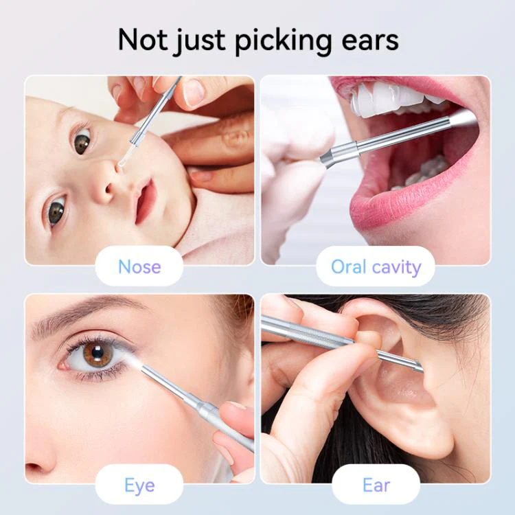 P60 4.3 inch IPS HD Screen Smart Visual Otoscope Ear Pick(White) - Image 8