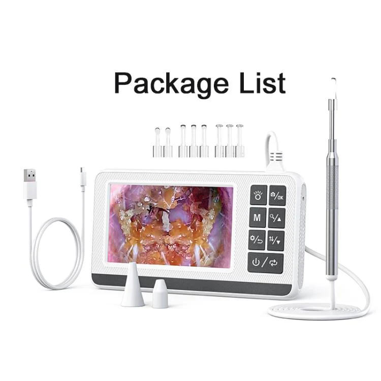 P60 4.3 inch IPS HD Screen Smart Visual Otoscope Ear Pick(White) - Image 9