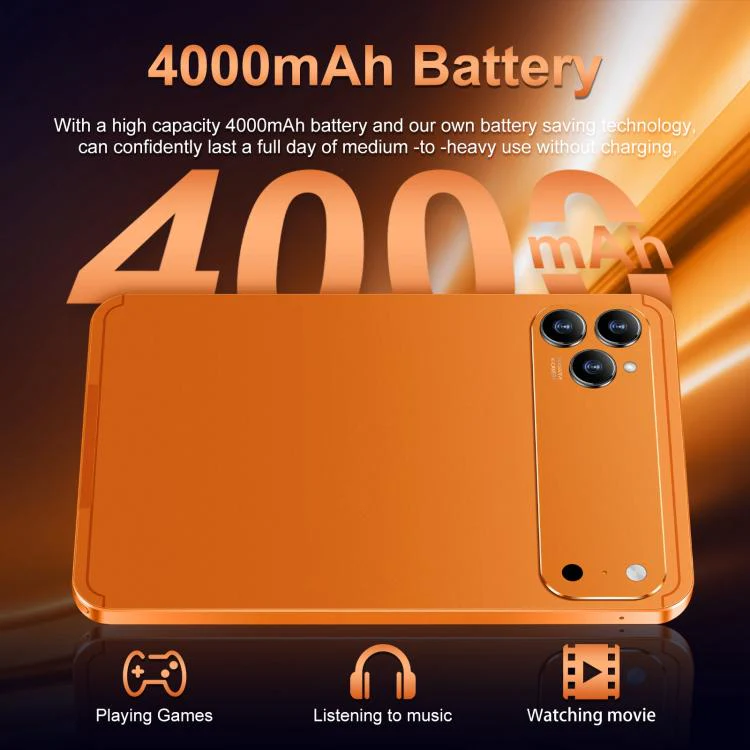 Pab 17 Pro 10.1 inch 4G LTE Tablet PC, 4GB+64GB, Android 10 MTK6755 Octa Core, AU Plug (Orange) - Image 15