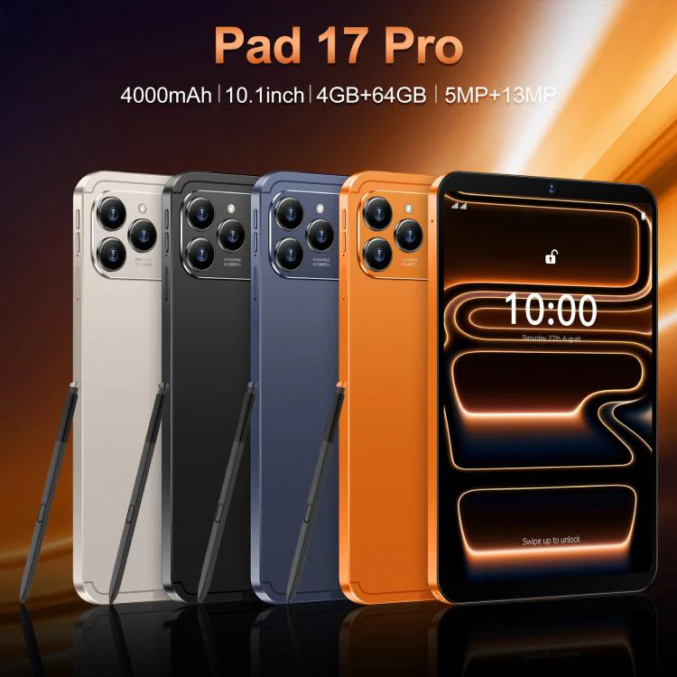 Pab 17 Pro 10.1 inch 4G LTE Tablet PC, 4GB+64GB, Android 10 MTK6755 Octa Core, EU Plug (Orange) - Image 4