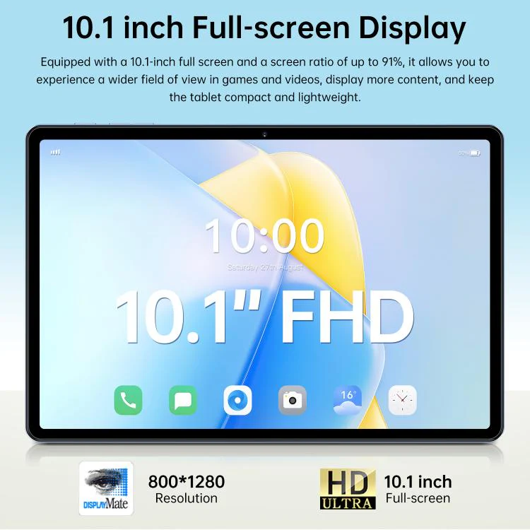 Pad 7 Pro 10.1 inch 4G LTE Tablet PC, 4GB+32GB, Android 10 MTK6755 Octa Core, AU Plug (Black) - Image 5