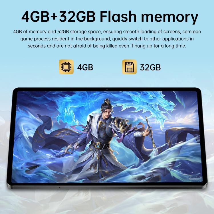 Pad 7 Pro 10.1 inch 4G LTE Tablet PC, 4GB+32GB, Android 10 MTK6755 Octa Core, AU Plug (Black) - Image 9