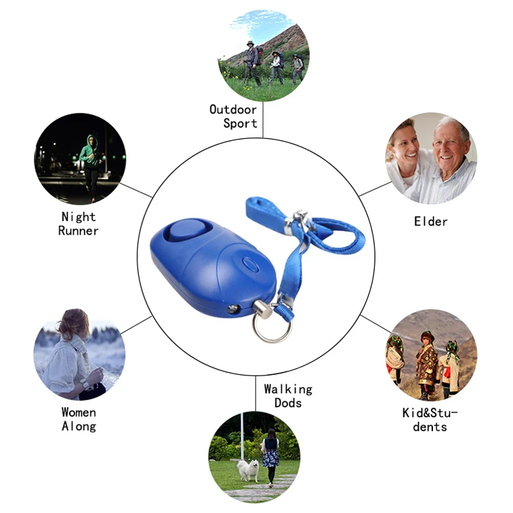 Personal Alarm Safety with Flashlight / Neck Strap(Blue) - Image 4