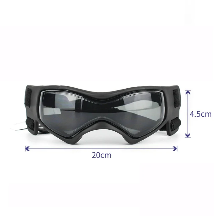 Pet Anti-UV Soft Frame Goggles Dog Sunglasses(Black) - Image 4