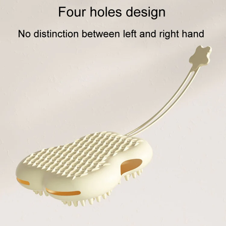 Pet Cleaning And Detangling Comb Cats And Dogs Bathing Brush, Color: Cats Ear Green - Image 6
