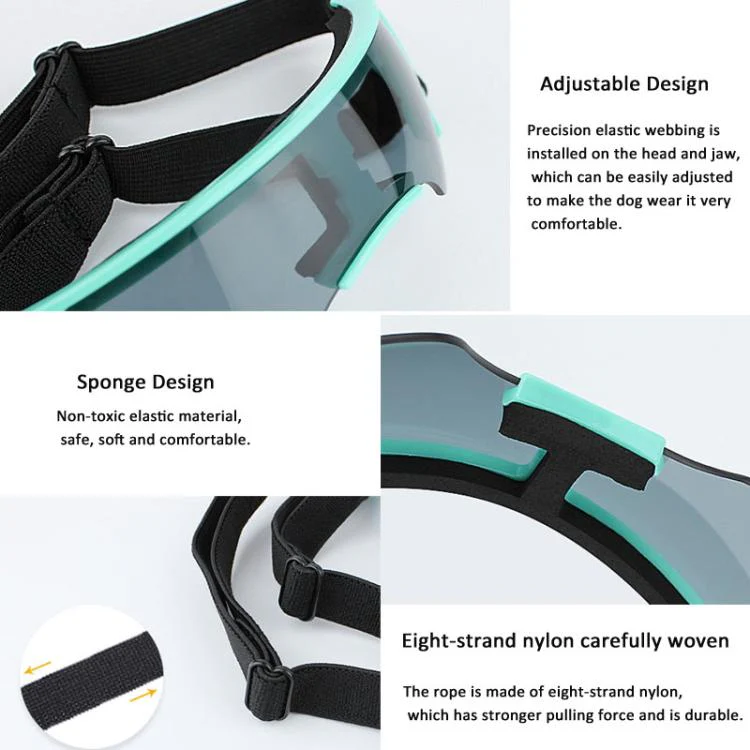 Pet Dog Sunglasses Soft Adjustable Sun Protection Pet Goggles For Small Medium Dogs(Pink) - Image 5