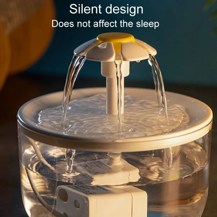 Pet Flower Automatic Filter Circulation Plug-In Water Dispenser(White) - Image 6