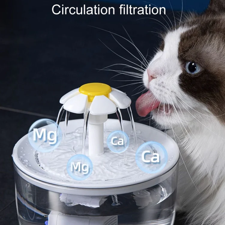 Pet Flower Automatic Filter Circulation Plug-In Water Dispenser(White) - Image 8
