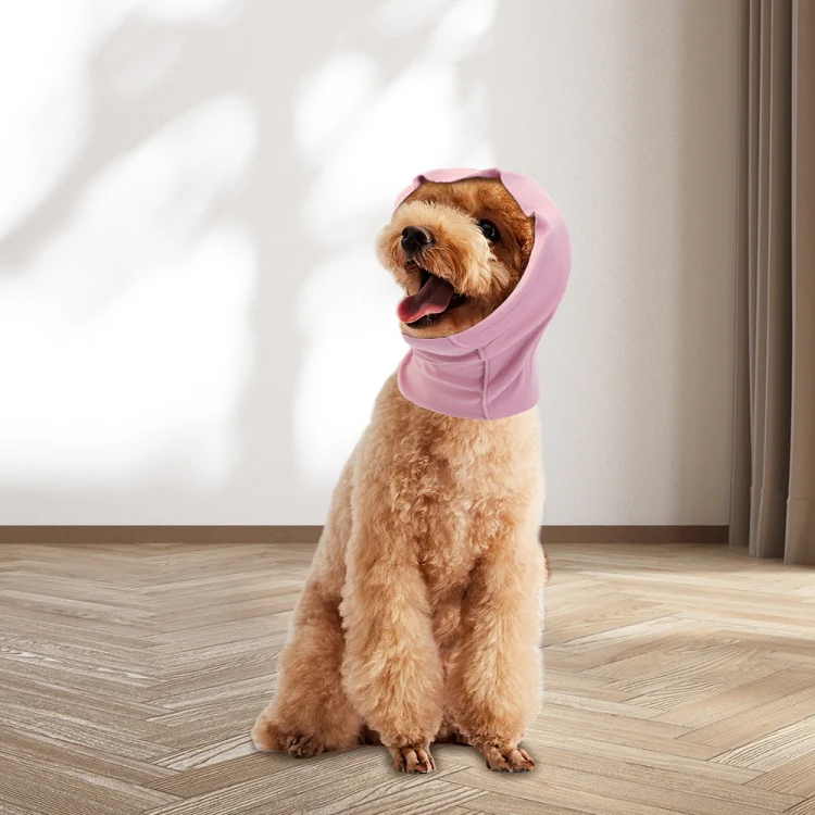 Pet Grooming Comfortable and Waterproof Earmuffs, Size: L(Purple) - Image 5