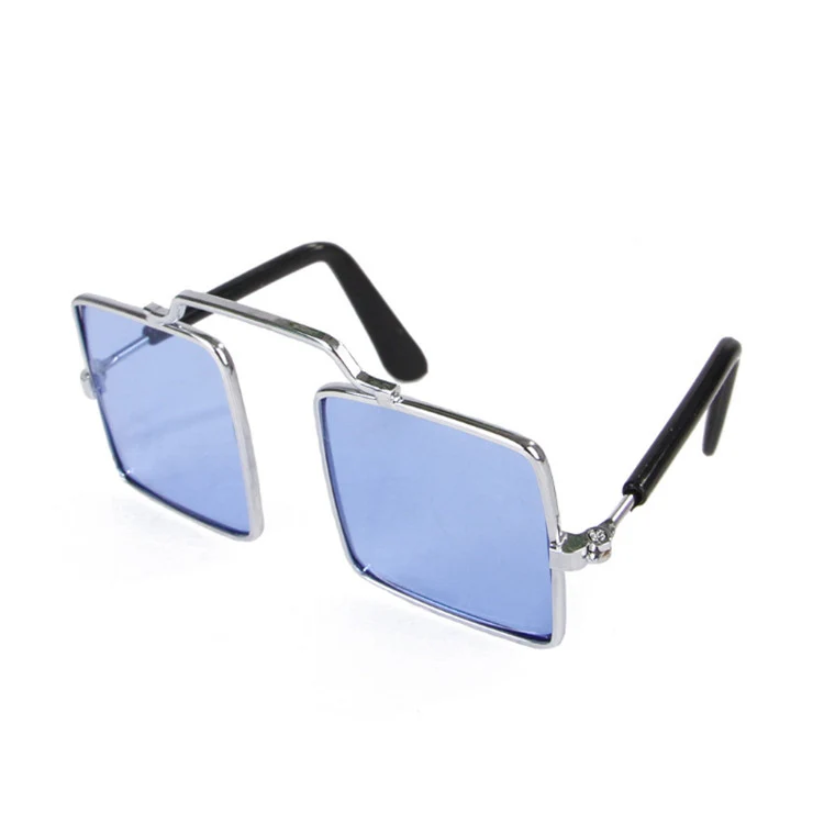 Pet Jewelry Cat Photo Funny Props Personality Glasses(Clear Blue) - Image 2