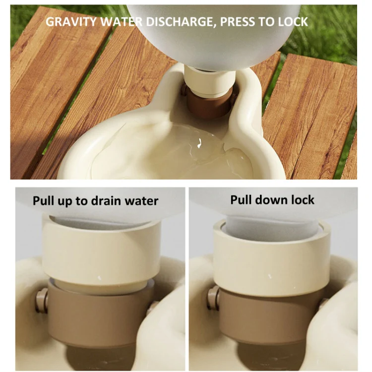 Pet Outdoor Water Cup Portable Foldable Tumbler Kettle 500ml Green - Image 5