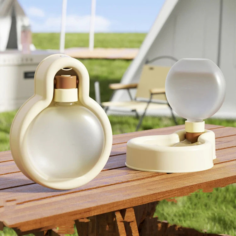 Pet Outdoor Water Cup Portable Foldable Tumbler Kettle 500ml Yellow - Image 2