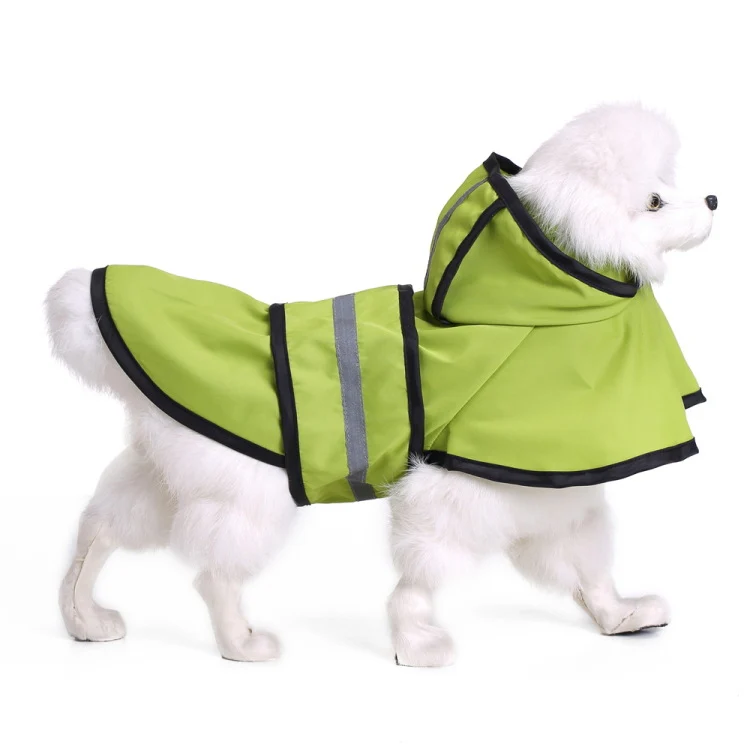 Pet Reflective Raincoat Large Dog Poncho, Size: 3XL(Fluorescent Green) - Image 2