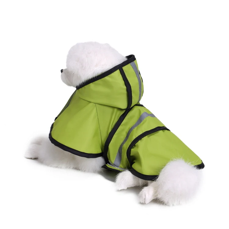 Pet Reflective Raincoat Large Dog Poncho, Size: L(Fluorescent Green) - Image 5