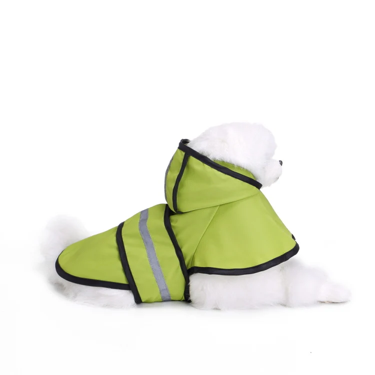 Pet Reflective Raincoat Large Dog Poncho, Size: L(Fluorescent Green) - Image 6