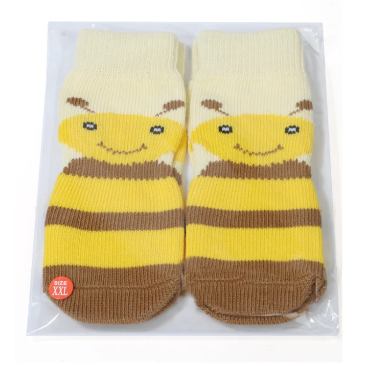 Pet Socks Cotton Anti-Scratch Breathable Foot Cover, Size: 3XL(Yellow Bee) - Image 5
