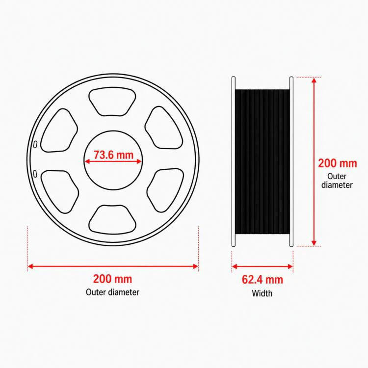 PETG 3D Printer Filament 1.75mm 1kg Spool High Toughness Wear Resistant 3D Printing Material(Clear Blue) - Image 7