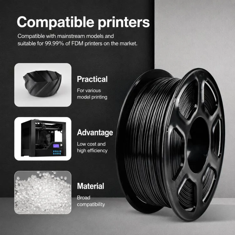 PETG 3D Printer Filament 1.75mm 1kg Spool High Toughness Wear Resistant 3D Printing Material(Purple) - Image 5