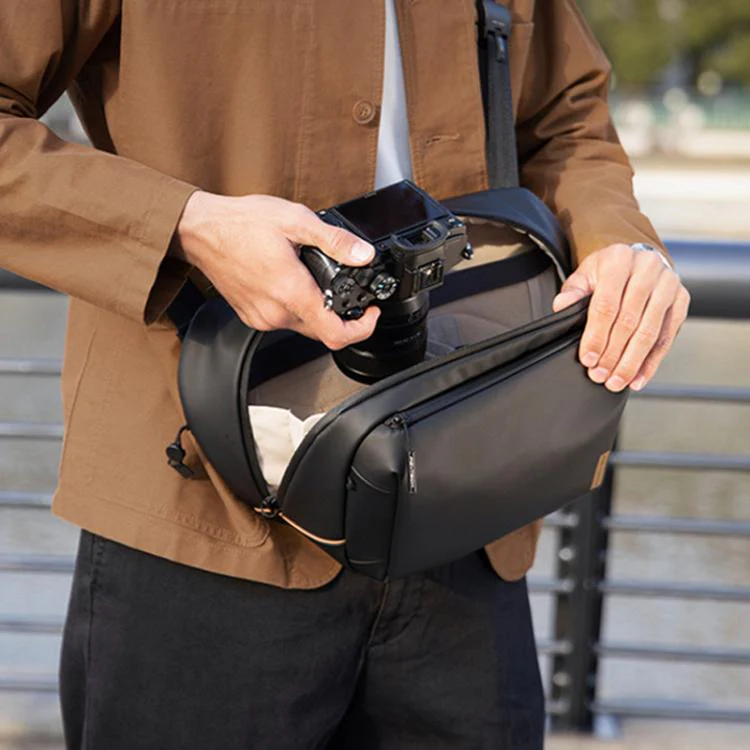 PGYTECH Waterproof Shoulder Bag Travel Storage Chest Bag, Size: 10L(Black) - Image 11