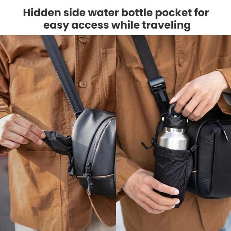 PGYTECH Waterproof Shoulder Bag Travel Storage Chest Bag, Size: 6L(Black) - Image 3