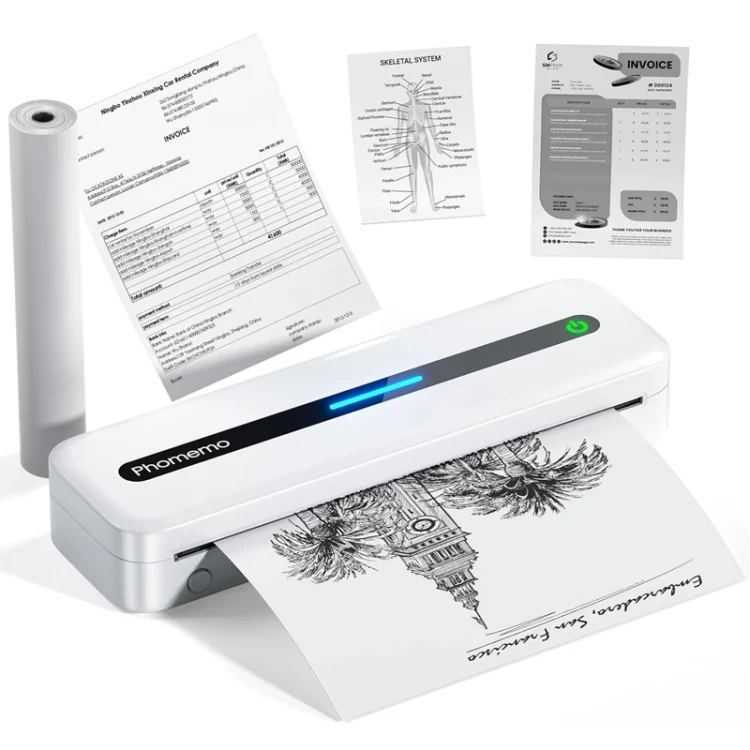 Phomemo M832 300dpi Wireless Thermal Portable Printer, Size: A4 Version(White)