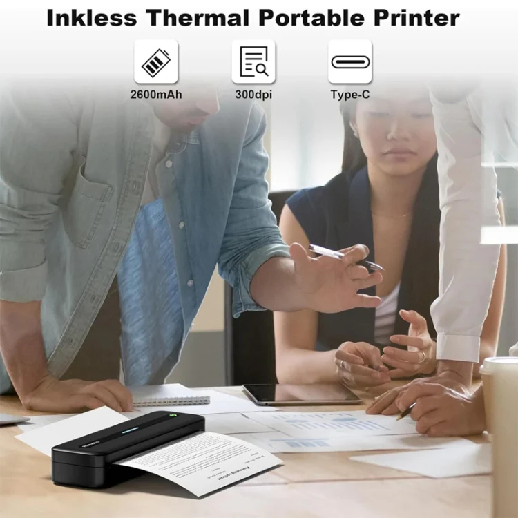 Phomemo M832 300dpi Wireless Thermal Portable Printer, Size: Letter Version(Black) - Image 2