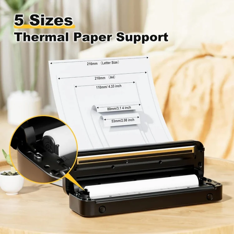 Phomemo M832 300dpi Wireless Thermal Portable Printer, Size: Letter Version(Black) - Image 3