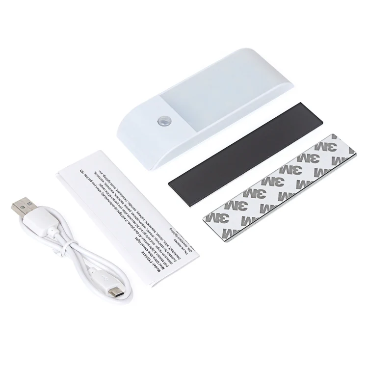 PIR Human Body Motion Sensor White Light LED Night Light, 1W 12 LEDs 240 LM USB Charging, Sensor Distance: 3m, DC 5V - Image 6