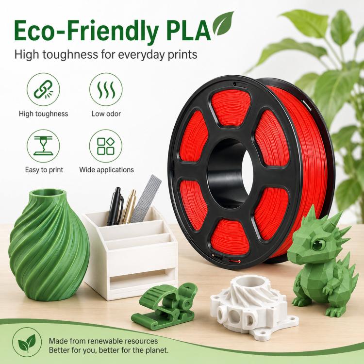 PLA 3D Printer Filament 1.75mm 1kg Spool Tangle-Free Eco-Friendly 3D Printing Material, Color: Skin Color - Image 3