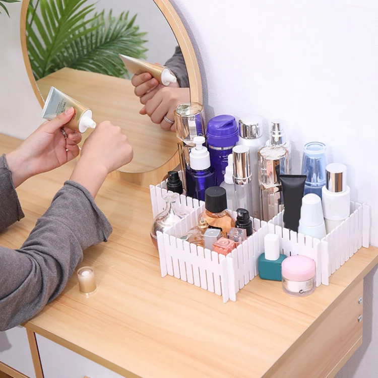 Plastic Drawer Divider Free Combination Classification Storage Board, 4pcs/Pack, Specification: 47x7cm(White) - Image 3