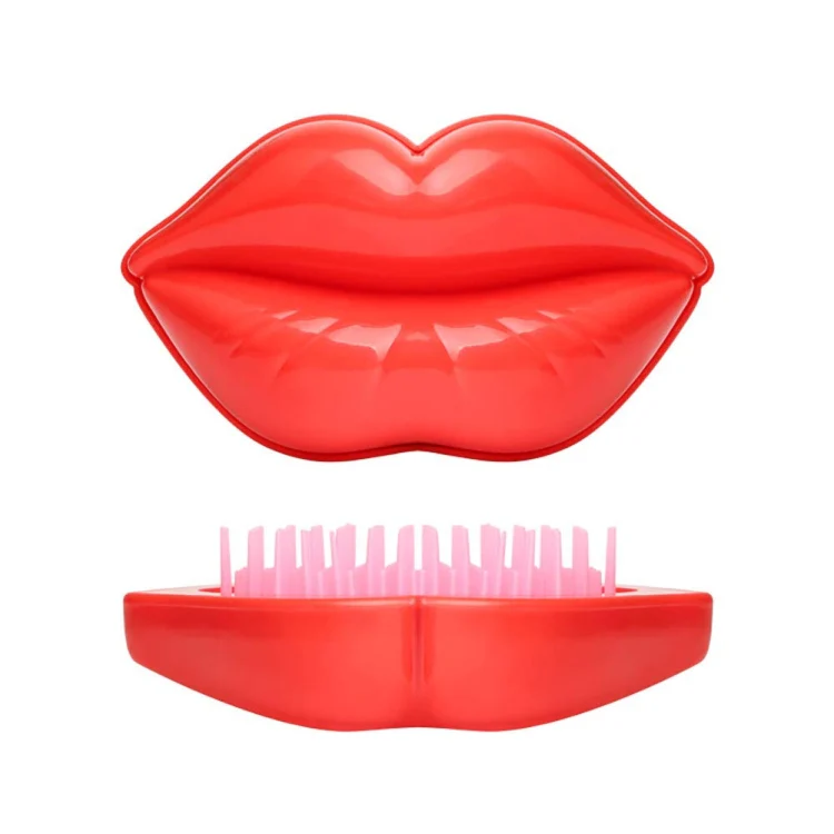 Plastic Hairdressing Portable Smoothing Comb(Sexy Red) - Image 4