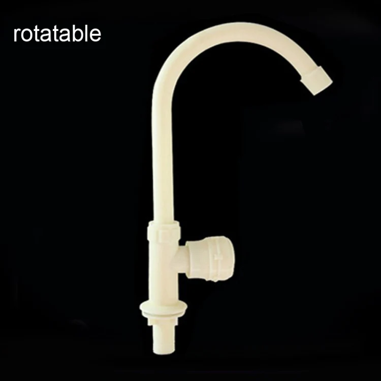 Plastic Kitchen Single Cold Sink Faucet Vertical Faucet, Specification: High Pole - Image 2