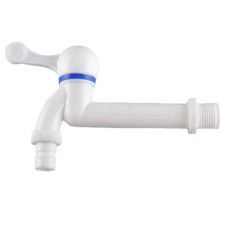 Plastic Single Cooler Faucet Wall Mounted Washing Machine Faucet(3/ 4 inch)
