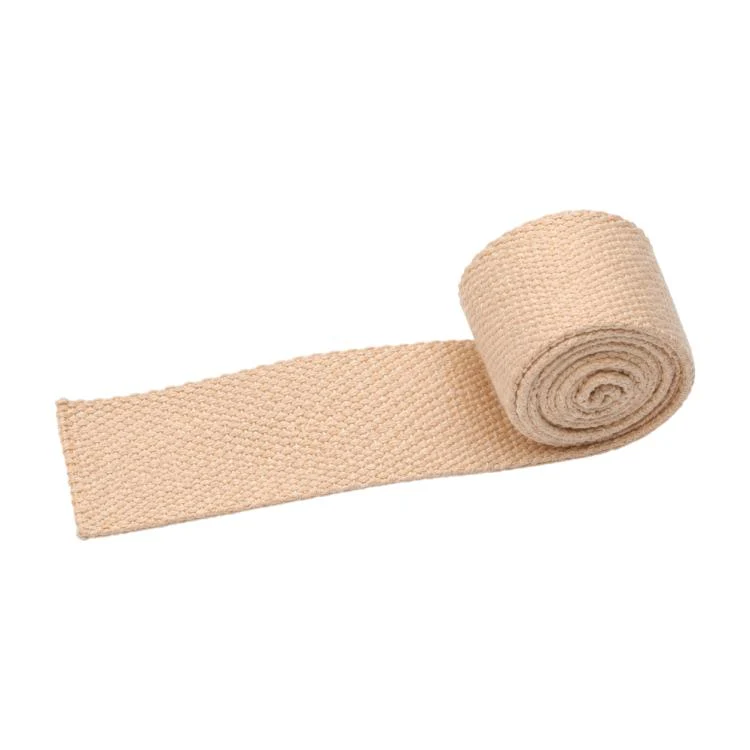 Polyester-Cotton Colorful Canvas Woven Band 50m, Width:3.8cm(Pale Pink)