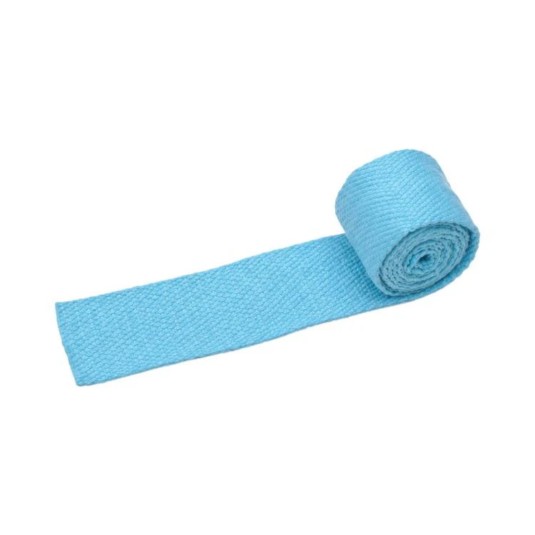 Polyester-Cotton Colorful Canvas Woven Band  50m, Width:3.8cm(Sky Blue)
